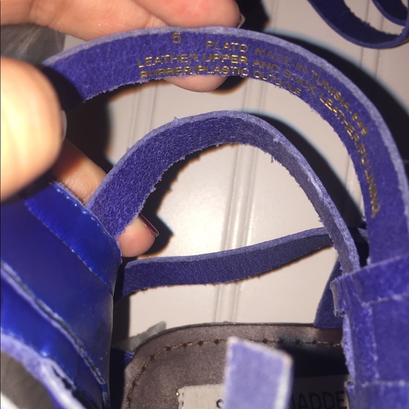 Blue Steve Madden gladiator sandals - Picture 5 of 6